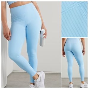 girlfriend collective | Rib High Rise Leggings Bluebell Sky Blue Small